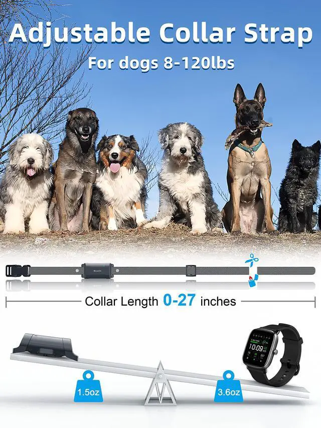 Alt view image 7 of 7 - Dog Training Collar with Remote - 4000ft Waterproof Dog Shock Collars 2 Dogs for Large Medium Small Dogs Rechargeable E Collars for Dogs Training with Beep Vibration Humane Shock(1-16) Mode