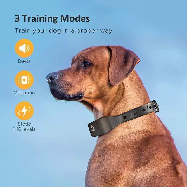 Alt view image 2 of 7 - Dog Training Collar for Large Dogs - IPX7 Waterproof E Collar for Dogs Training with Beep, Vibration and Static Modes