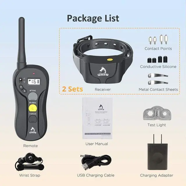 Alt view image 7 of 7 - Dog Training Collar for Large Dogs - IPX7 Waterproof E Collar for Dogs Training with Beep, Vibration and Static Modes