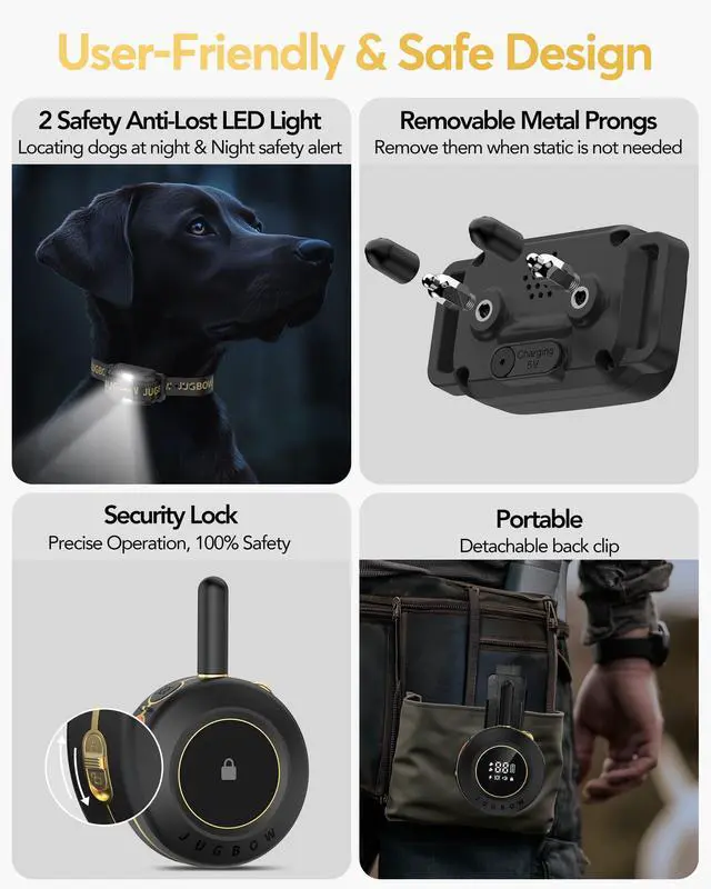 Alt view image 5 of 7 - Dog Shock Collar - 3/4 Mile Dog Training Collar with RemoteBlack