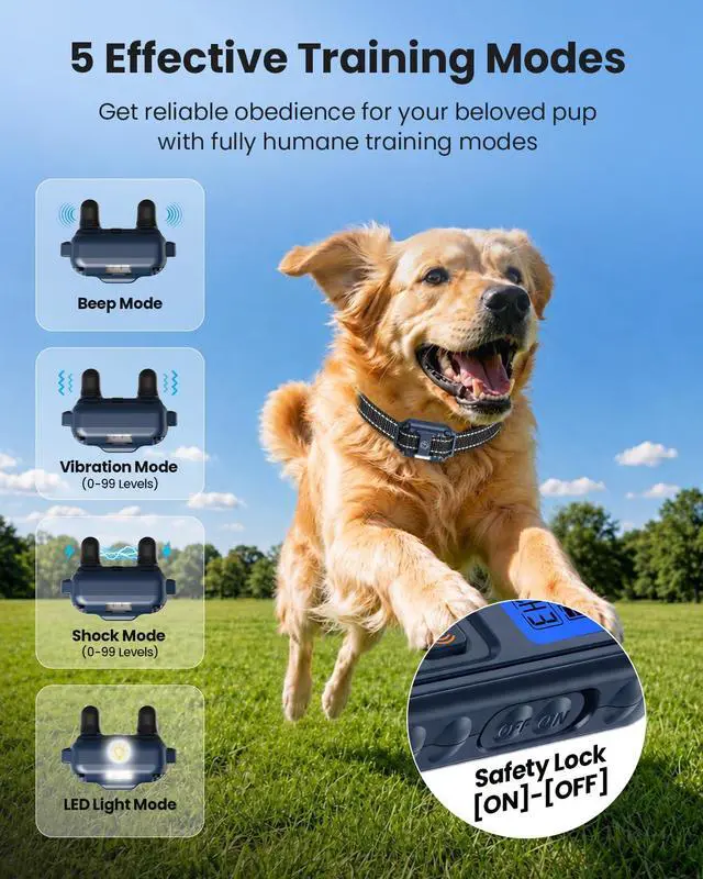 Alt view image 2 of 7 - Shock Collar for 3 Dogs, Dog Training Collar with Remote, Rechargeable