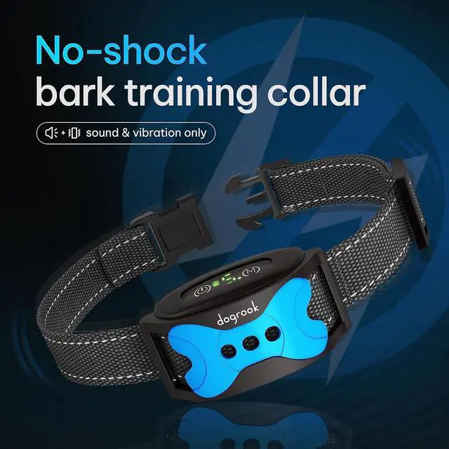 Alt view image 3 of 7 - Dog Bark Collar | Smart Collar for Dog Training | No Shock | Beep & Vibration | Rechargeable | No Bark Collar for Dogs | Anti Bark Collar for Large Dog, Medium Dog, Small Dog | 12-110 lbs
