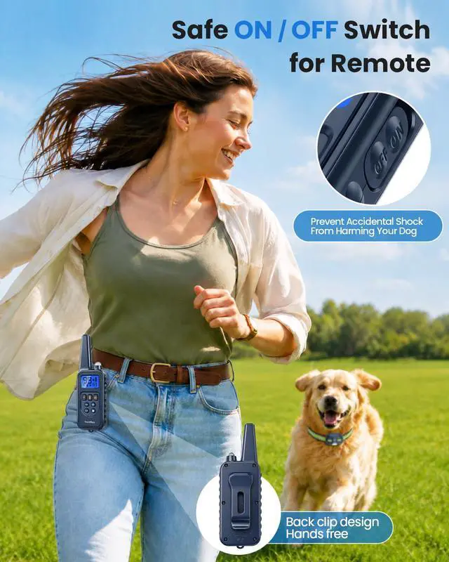Alt view image 6 of 7 - Shock Collar for 3 Dogs, Dog Training Collar with Remote, Rechargeable