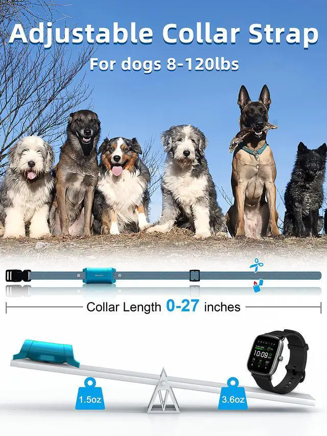 Alt view image 7 of 7 - Dog Training Collar with Remote - 4000ft Waterproof Dog Shock Collars 2 Dogs for Large Medium Small Dogs Rechargeable E Collars for Dogs Training with Beep Vibration Humane Shock(1-16) Mode