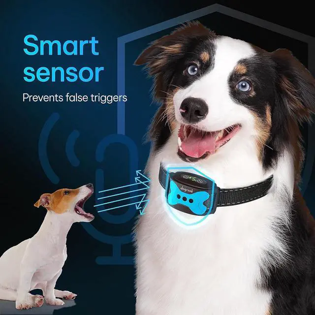 Alt view image 4 of 7 - Dog Bark Collar | Smart Collar for Dog Training | No Shock | Beep & Vibration | Rechargeable | No Bark Collar for Dogs | Anti Bark Collar for Large Dog, Medium Dog, Small Dog | 12-110 lbs