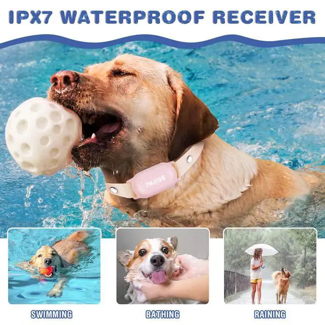 Alt view image 3 of 7 - Dog Shock Collar, Waterproof Dog Training Collar with Remote 1000FT, Rechargeable Electric Shock Collar for Large Medium Small Dogs (8-120 Lbs), 3 Training Modes, Beep, Vibration, Safe Shock