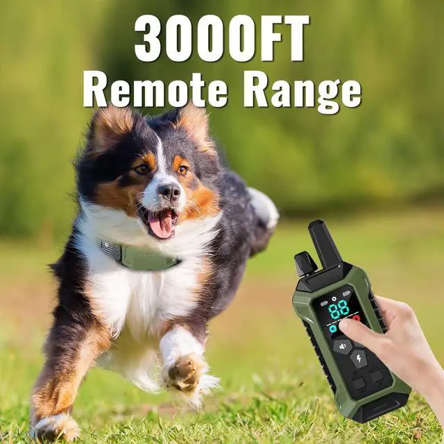 Alt view image 7 of 7 - Shock Collar with Remote Control for Dogs, IP67 Waterproof Collar with Beep, Vibration, Safe Shock, Keypad Lock, Shock Collar for Dogs E-Collars for Large Medium Small Dog (10-120Lbs)