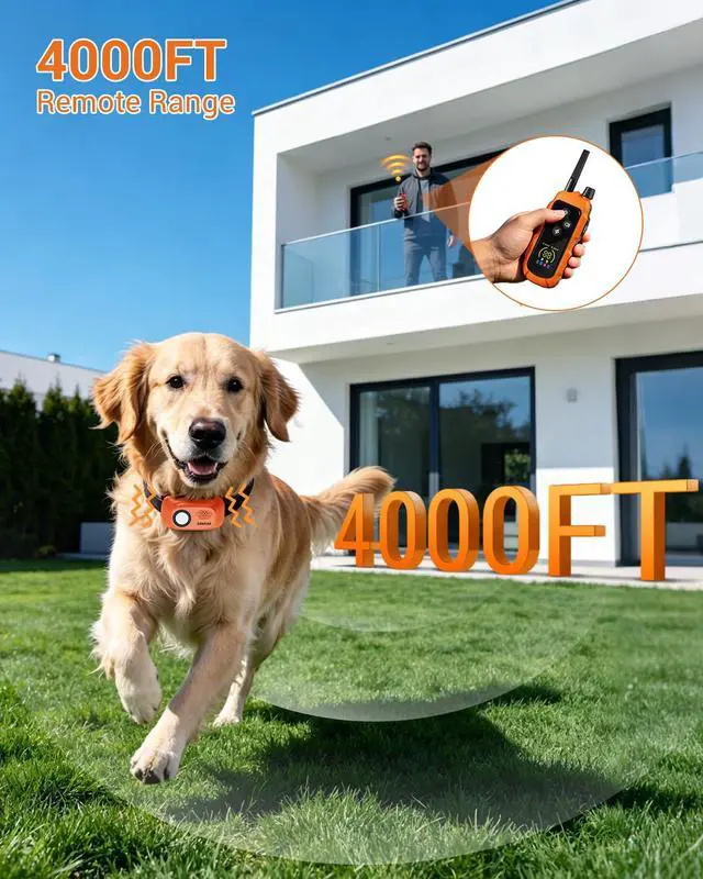 Alt view image 3 of 7 - Dog Shock Training Collar with Remote for Medium Large Dogs