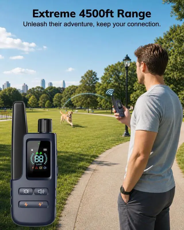 Alt view image 3 of 5 - Dog Training Collar with Remote for 10-120lbs