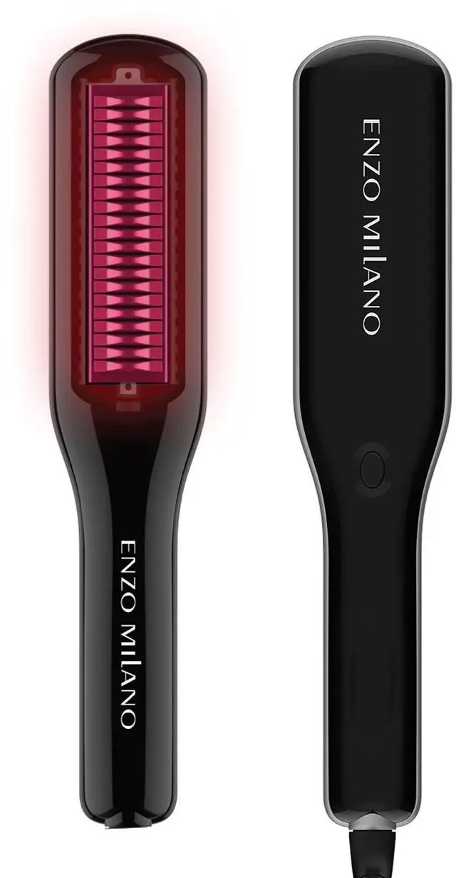 Main image of SX ENZOcool Professional 2-in-1 Hot Comb for Thick and Thin Hair, Close-to-Root Heating Straightener & Curler for Wavy Styles