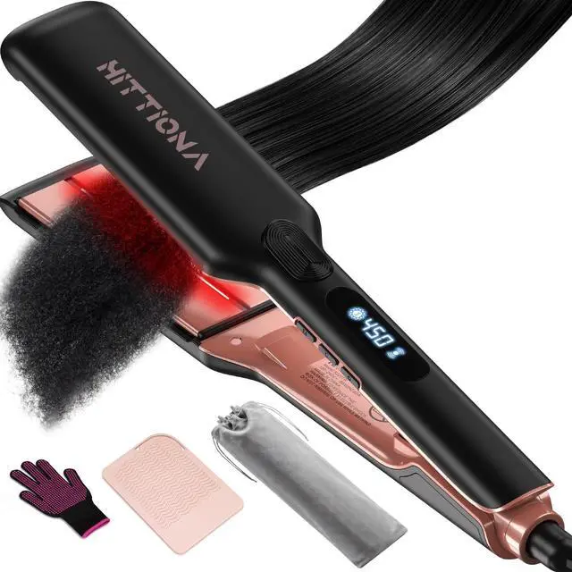 Main image of 1.75 Wide Ceramic Hair Straightener for Long Hair, Fast Styling