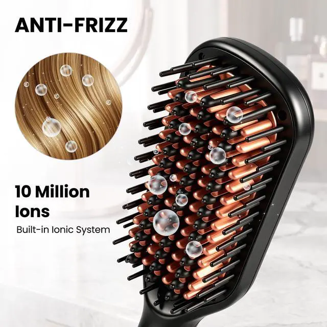 Alt view image 5 of 7 - Hair Straightener Brush, Black