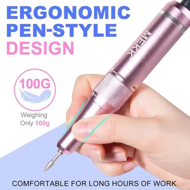 Alt view image 7 of 7 - Professional Nail Drill, 35000RPM E-File for Acrylic Gel Nails