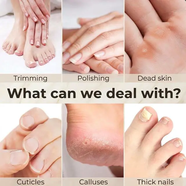 Alt view image 3 of 7 - 5-in-1 Electric Nail File Kit, Cordless Manicure Pedicure Set, Red