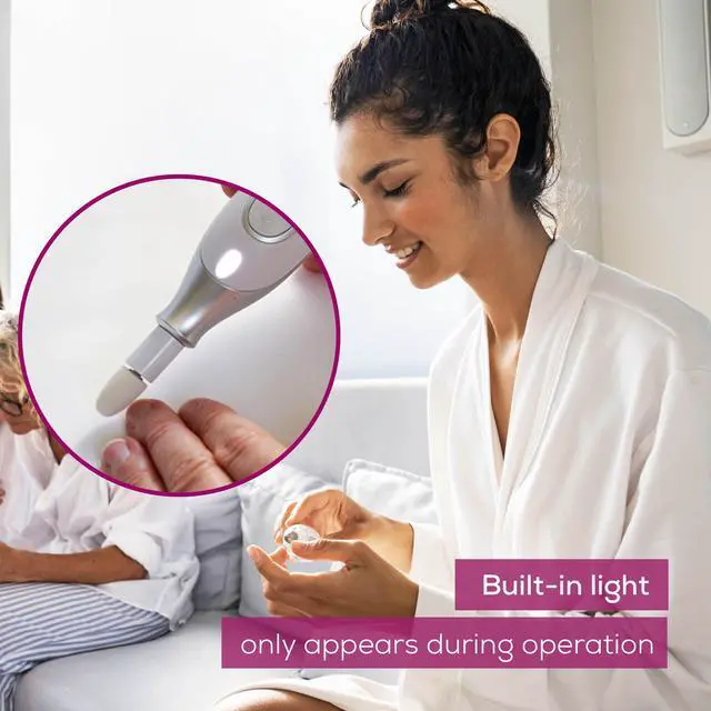 Alt view image 5 of 7 - MP42 Nail Drill, 7-in-1 Nail Kit with Strong Sapphire Nail Drill Bits, Electric Nail File and Nail Buffer Includes Bright LED Light, Pedicure Kit and Manicure Set with Storage Case