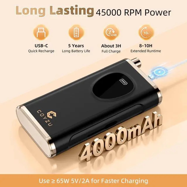 Alt view image 5 of 7 - Professional Electric Nail Drill Rechargeable Nail File