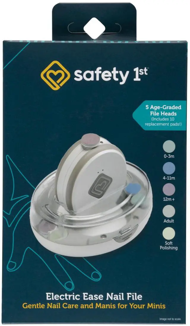 Main image of Electric Ease Nail File, Gentle and Easy to use, with Built in Light, Grey