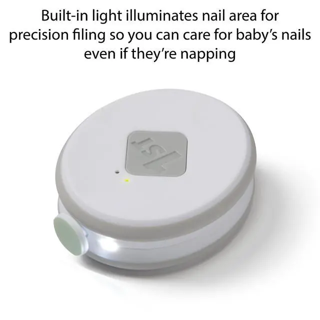 Alt view image 2 of 5 - Electric Ease Nail File, Gentle and Easy to use, with Built in Light, Grey