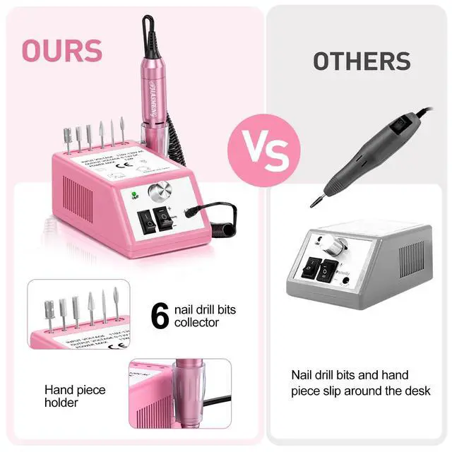 Alt view image 3 of 7 - 20000RPM Electric Nail Drill Professional Nail File Drill
