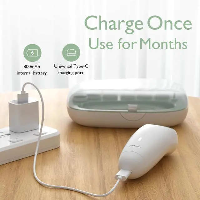 Alt view image 6 of 7 - Baby Nail File Electric, Gentle Night Light Baby Nail Trimmer