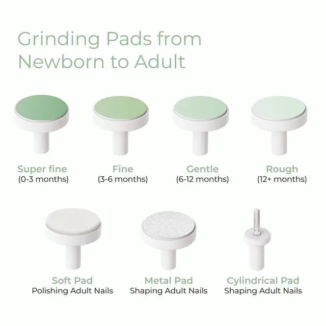 Alt view image 7 of 7 - Baby Nail File Electric, Gentle Night Light Baby Nail Trimmer