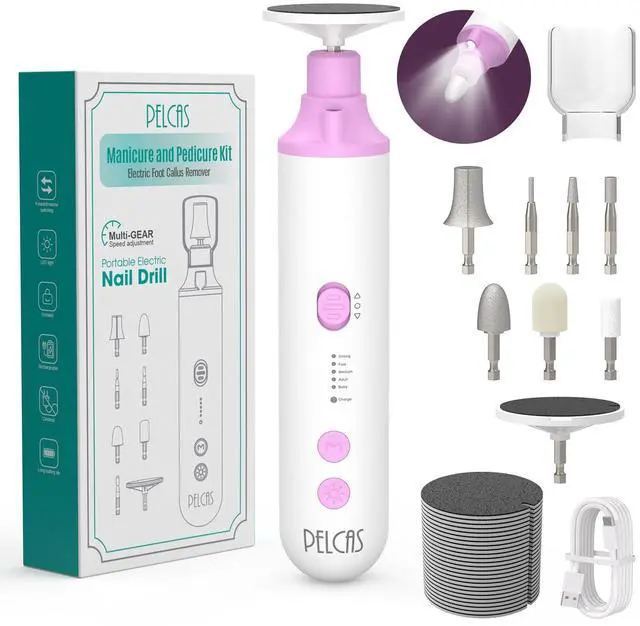 Main image of Toenail Grinder for Thick Toenails 8 in 1 Manicure & Pedicure Kit