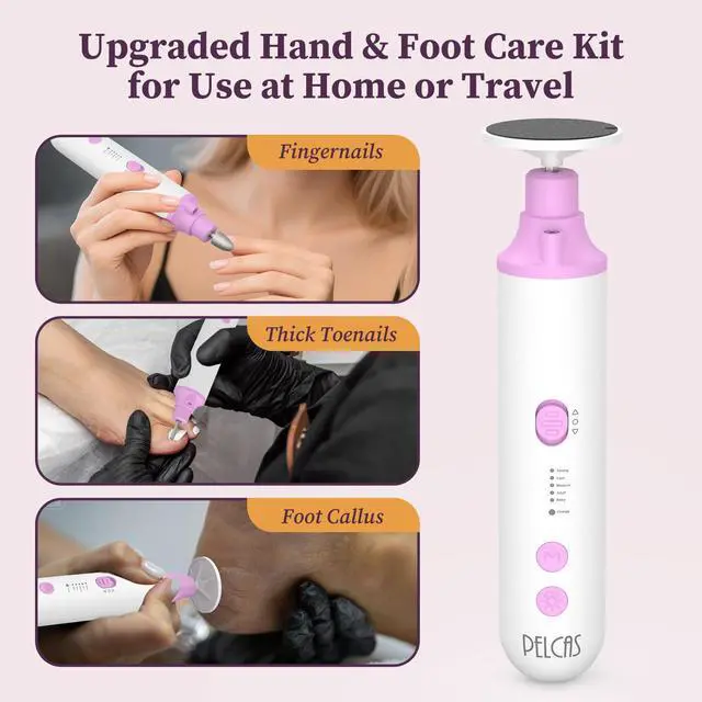 Alt view image 3 of 7 - Toenail Grinder for Thick Toenails 8 in 1 Manicure & Pedicure Kit
