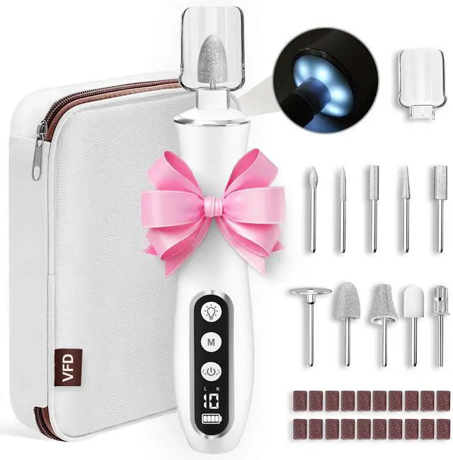Main image of Electric Nail File Drill Cordless 2000 mAh Rechargeable 10-Speed Nail Filer