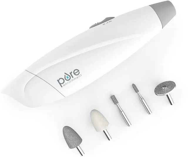Main image of Express Cordless Manicure and Pedicure System, Portable, Battery Powered Nail File with 5 Interchangeable Attachments, 2 Speeds and Storage Bag for Travel & Home