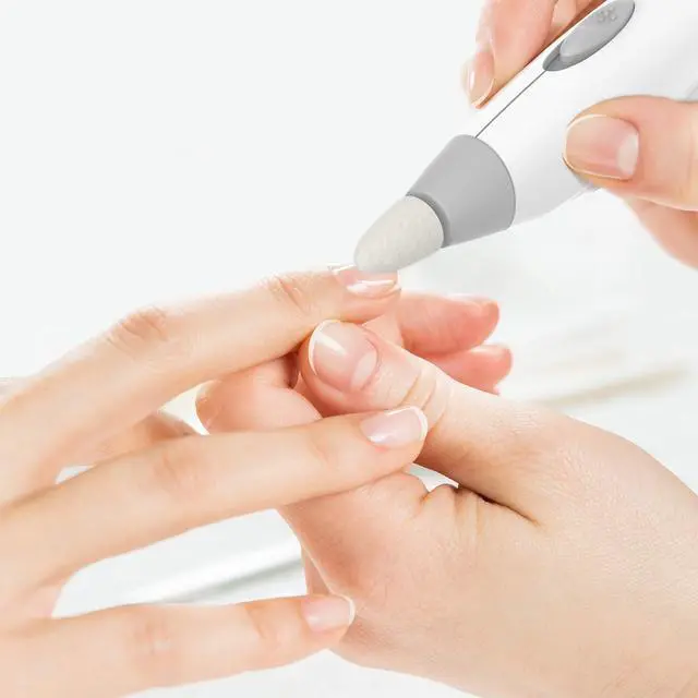 Alt view image 4 of 7 - Express Cordless Manicure and Pedicure System, Portable, Battery Powered Nail File with 5 Interchangeable Attachments, 2 Speeds and Storage Bag for Travel & Home