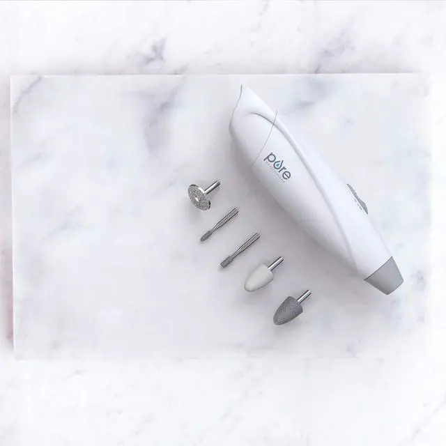 Alt view image 7 of 7 - Express Cordless Manicure and Pedicure System, Portable, Battery Powered Nail File with 5 Interchangeable Attachments, 2 Speeds and Storage Bag for Travel & Home
