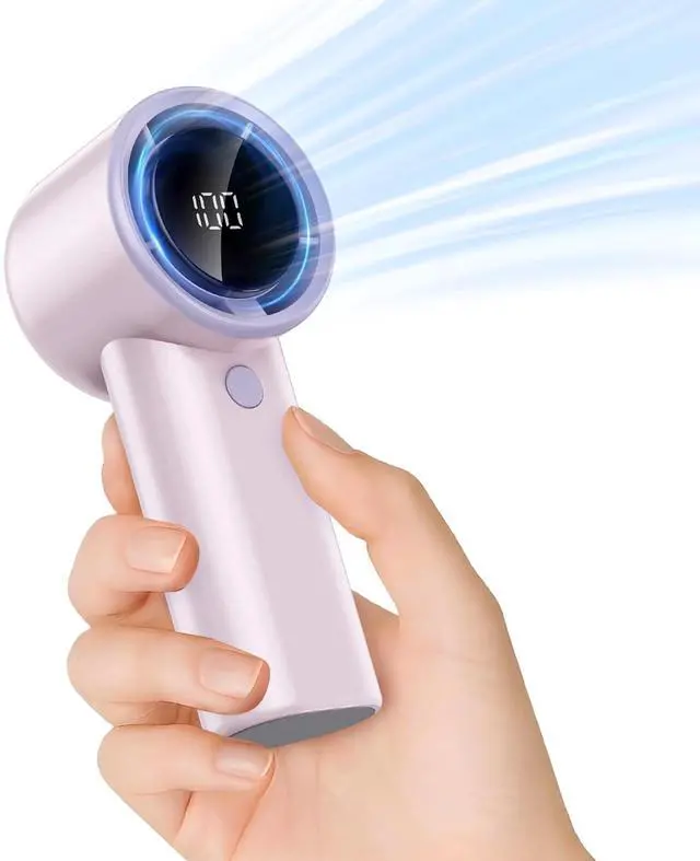 Main image of Portable Handheld Turbo Fan with Powerful Cooling(Pink)