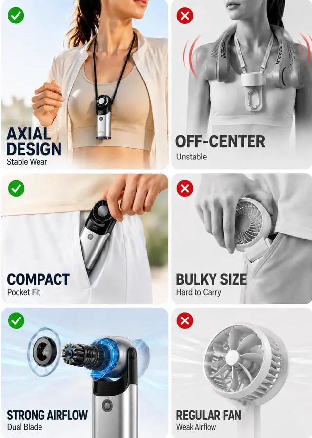 Alt view image 3 of 7 - 2026 Powerful Mini Handheld Fan with Ice Cooling Plate, 17500RPM Turbo Portable Fan, Pocket Size Rechargeable Fan with 100 Speeds, Metal Body, 180° Adjustable Head for Outdoor TravelGunmetal Black