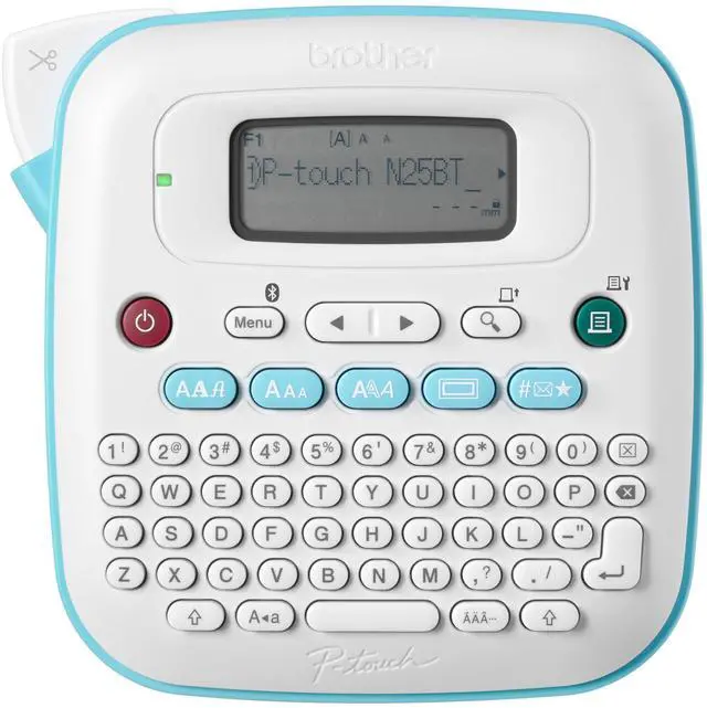 Main image of P-Touch PT-N25BT Personal Connected Label Maker, Bluetooth, Design&Print2 app, Portable, Handheld and Prints with P-Touch Btag½â (12mm) Wide Color Label Tapes