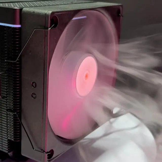 Alt view image 4 of 7 - IX20 ARGB Air Cooling Fan Twin Tower CPU Cooler, Black