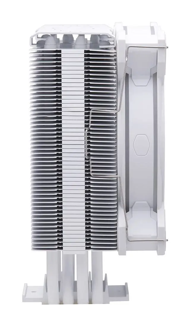 Alt view image 7 of 7 - Hyper 212 Halo CPU Air Cooler - Pure White Aluminium Finish, 4 Continuous Direct Contact Heat Pipes with Fins, MF120 Halo2 ARGB Fan, ARGB Auto Detect, LGA1700 & AM5 Brackets - White