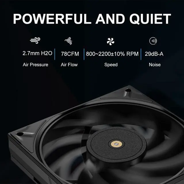 Alt view image 6 of 7 - A60B Dual Tower CPU Air Cooler, 265W TDP, 6 Heat Pipes PC Cooler Black