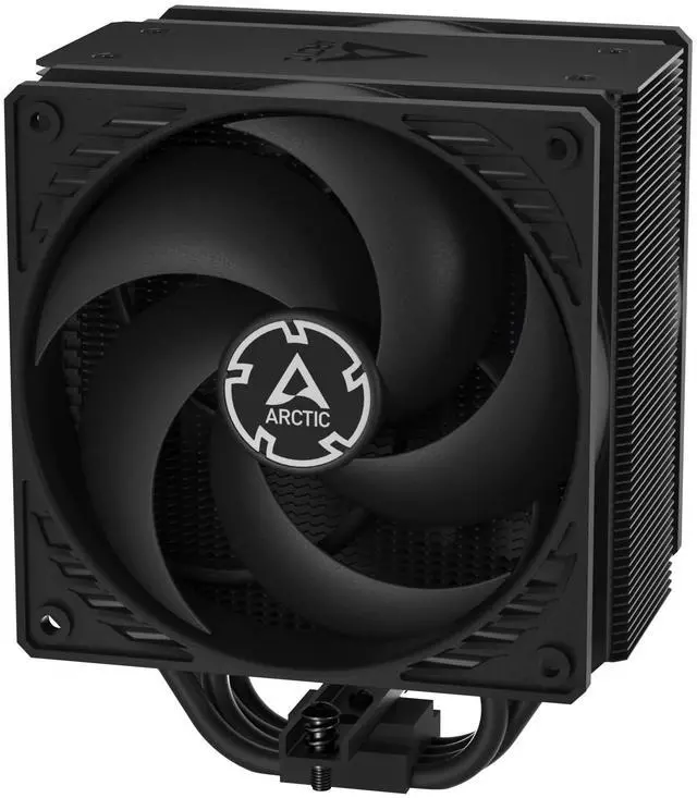 Main image of Freezer 36 (Black) - Single-Tower CPU Cooler with Push-Pull, Two Pressure-optimised 120 mm P Fans, Fluid Dynamic Bearing, 2001800 RPM, 4 Heatpipes, incl. MX-6 Thermal Compound