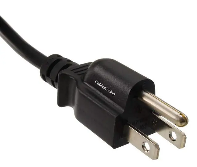 Alt view image 3 of 4 - 5-Pack 1ft 3-Prong Laptop/Notebook Short AC Power Cable, NEMA 5-15P to IEC-60320-C5 Plugs, PC-10801-5