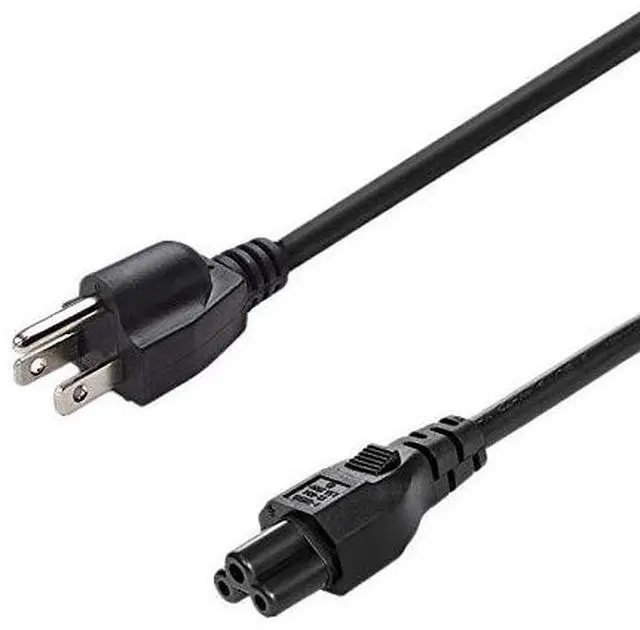 Alt view image 2 of 6 - US 3 Prong Mickey Mouse Power Cord AC Power Short Cord, USA NEMA 5-15P Male to IEC320 C5 Female Laptop Power Cable, 3-Prong Notebook/Laptop AC Power Cord 1ft/30cm, 18 AWG, UL Listed