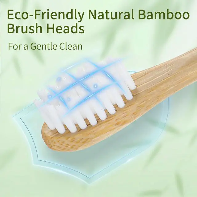 Alt view image 3 of 7 - Sonic Electric Toothbrush with Bamboo Heads, Light Blue