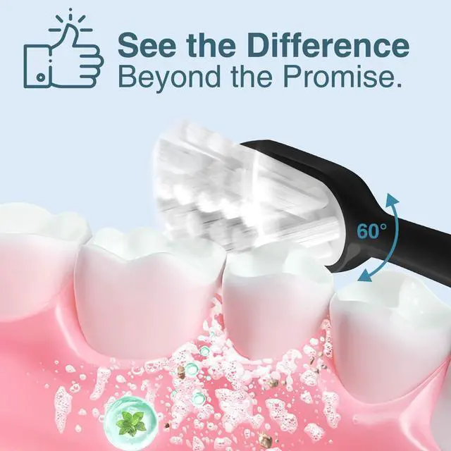 Alt view image 3 of 7 - Oscillating Electric Toothbrush for Adults