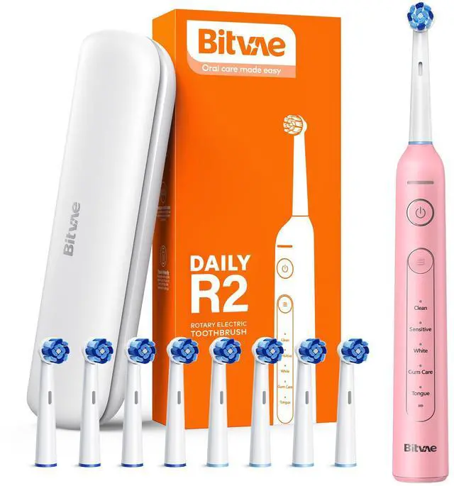 Main image of R2 Rotating Electric Toothbrush for Adults with Pressure Sensor