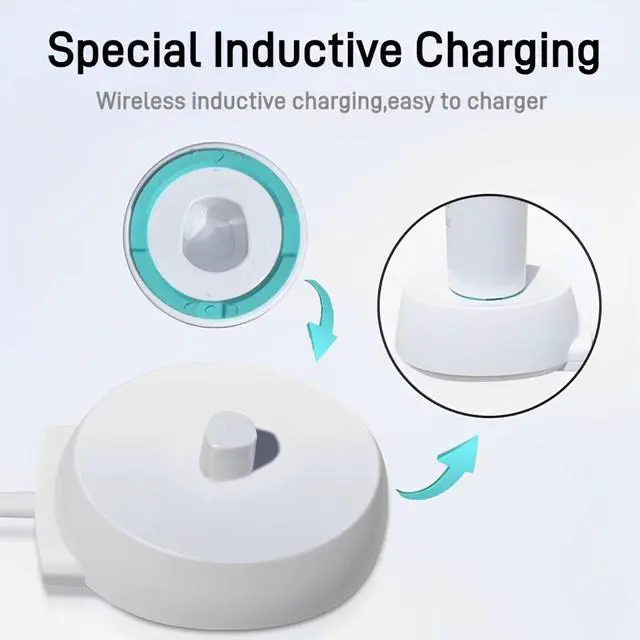 Alt view image 5 of 7 - Oral B IO Compatible Charging Base - Portable OEM Replacement for Braun Oral B Electric Toothbrush IO 3 4 5 6