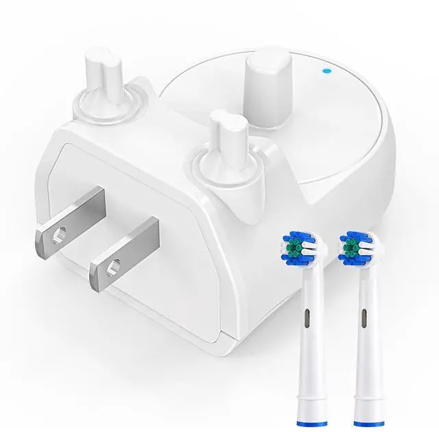 Main image of Wall Plug Charger for Oral-B Electric Toothbrush, Direct Outlet Charging Replacement for iO Series 3/4/5/6, Pro 1000/3000/5000, Genius, Braun Models - IPX7 Waterproof, No Cord, Compact Design