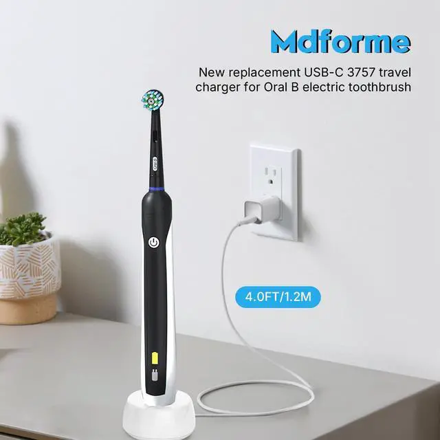 Alt view image 2 of 7 - USB C Charger for Oral B Electric Toothbrush iO Series iO2 iO3 iO4 iO5 iO6
