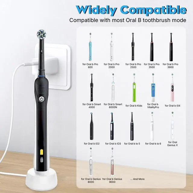 Alt view image 3 of 7 - USB C Charger for Oral B Electric Toothbrush iO Series iO2 iO3 iO4 iO5 iO6