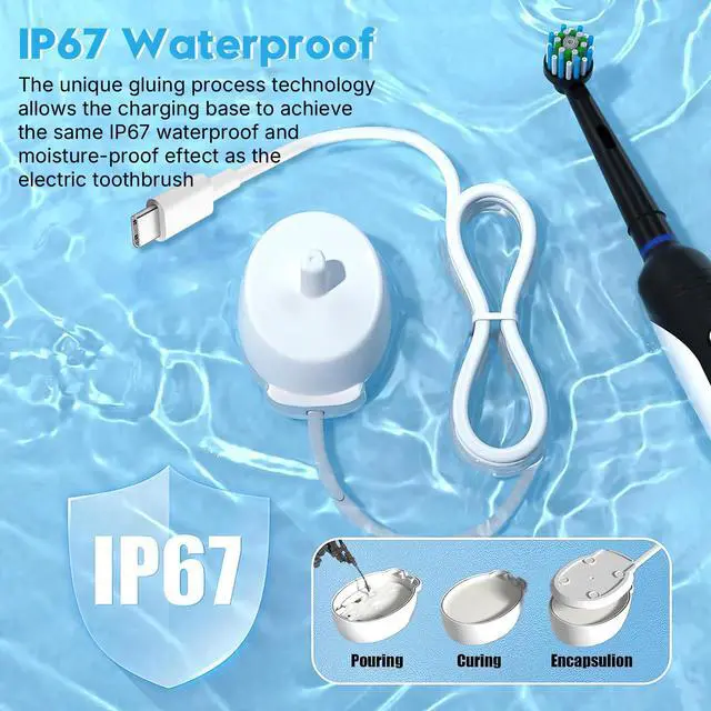 Alt view image 4 of 7 - USB C Charger for Oral B Electric Toothbrush iO Series iO2 iO3 iO4 iO5 iO6