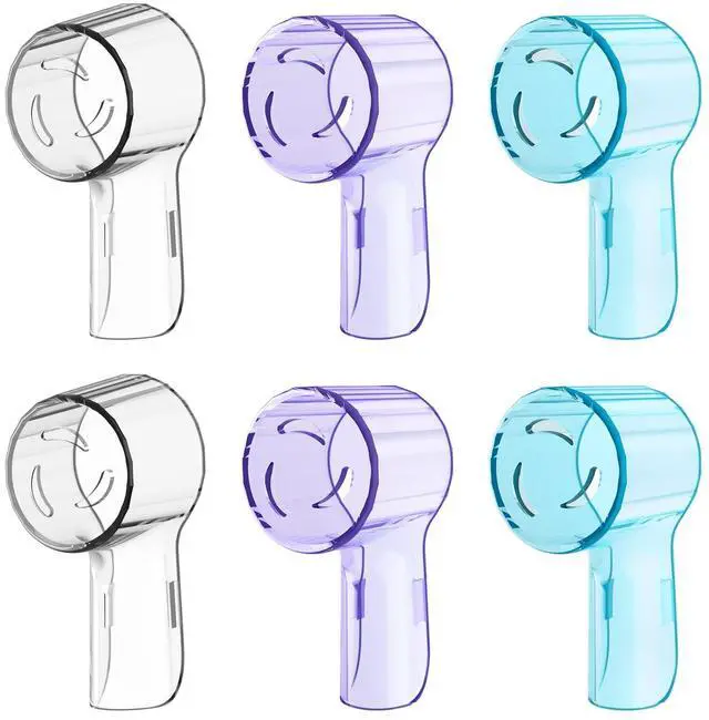 Main image of 6 Pack Toothbrush Heads Dustproof Cover Compatible with Oral B, Fits for Oral-B iO Series, Pro 1000, 1500, 5000, 7500 Electric Toothbrush, Protects Brush Head and Convenient Travel