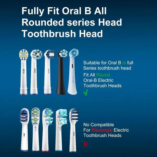 Alt view image 5 of 7 - 6 Pack Toothbrush Heads Dustproof Cover Compatible with Oral B, Fits for Oral-B iO Series, Pro 1000, 1500, 5000, 7500 Electric Toothbrush, Protects Brush Head and Convenient Travel